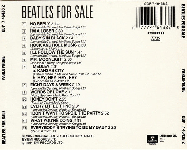 Beatles For Sale *CD-GERMANY* | Near Mint (NM) Near Mint (NM)