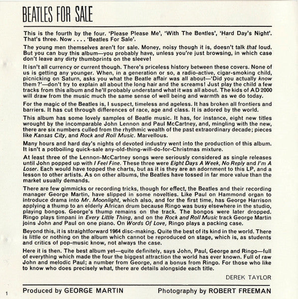 Beatles For Sale *CD-GERMANY* | Near Mint (NM) Near Mint (NM)