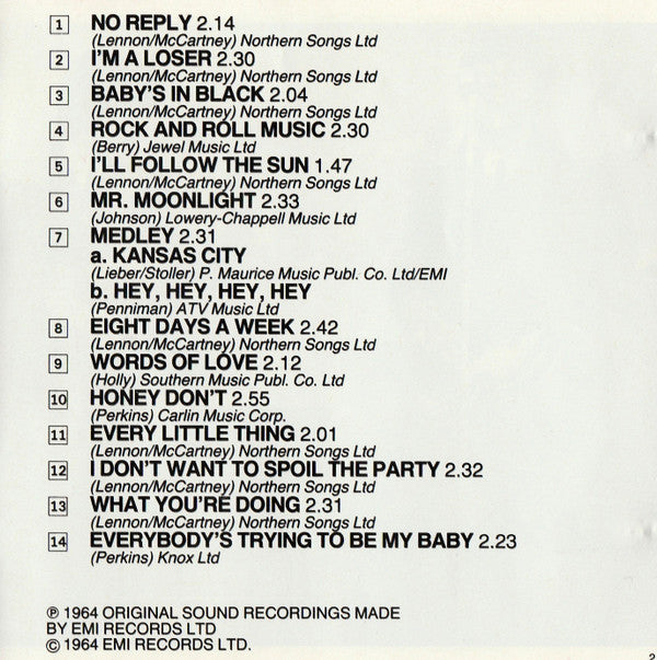 Beatles For Sale *CD-GERMANY* | Near Mint (NM) Near Mint (NM)