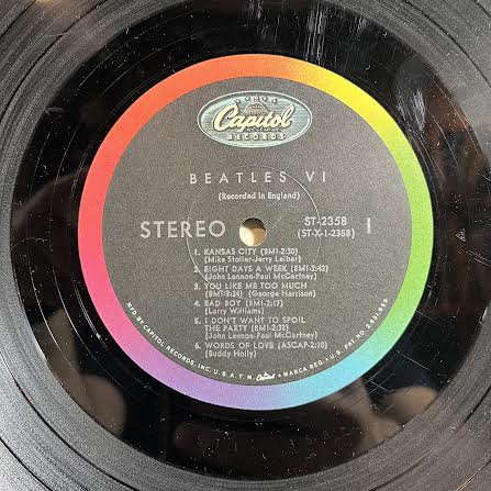 Beatles VI (VINYL) | Very Good Plus (VG+) Excellent (EX)