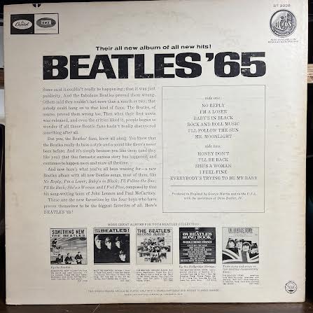 Beatles '65 (VINYL) | Very Good (VG) Excellent (EX)