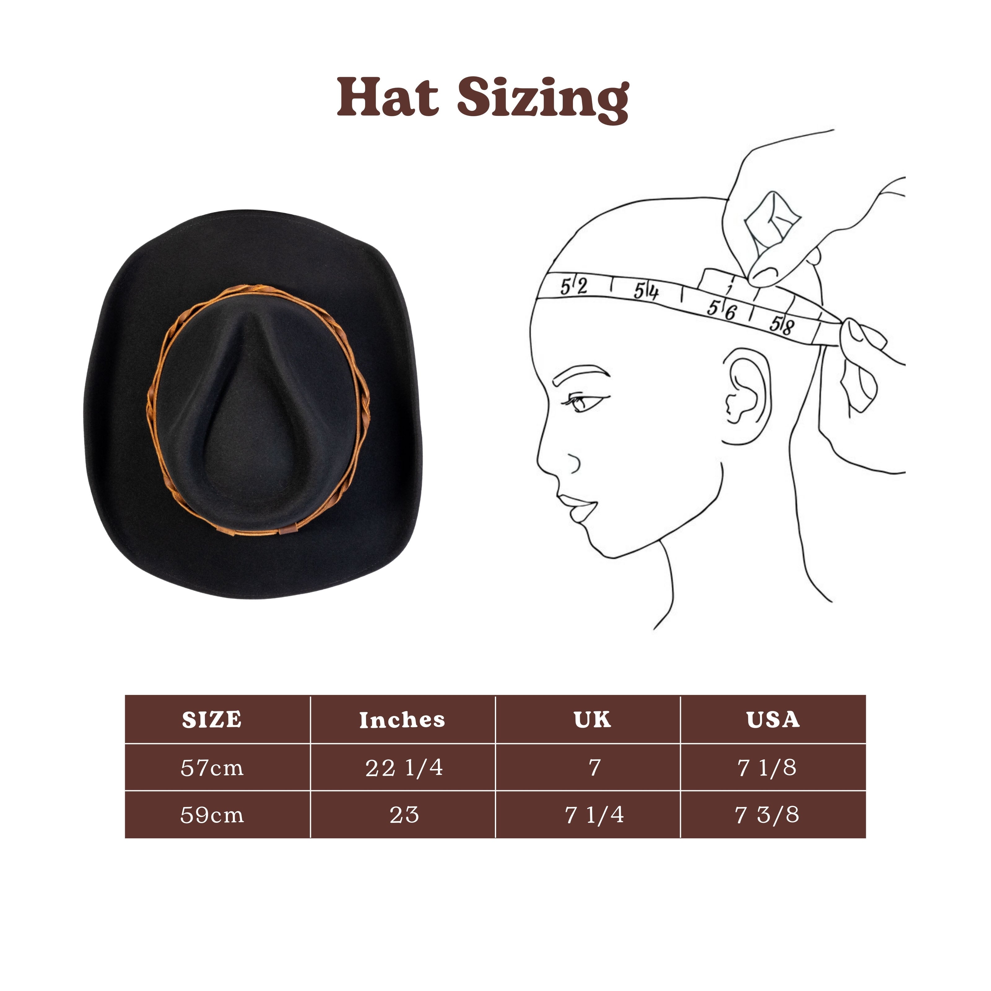 Rustler Black Felt Cowboy Hat