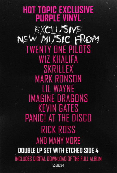 Suicide Squad (The Album) (HOT TOPIC PURPLE 2xVINYL) | Excellent+ (EX+) Near Mint (NM or M-)