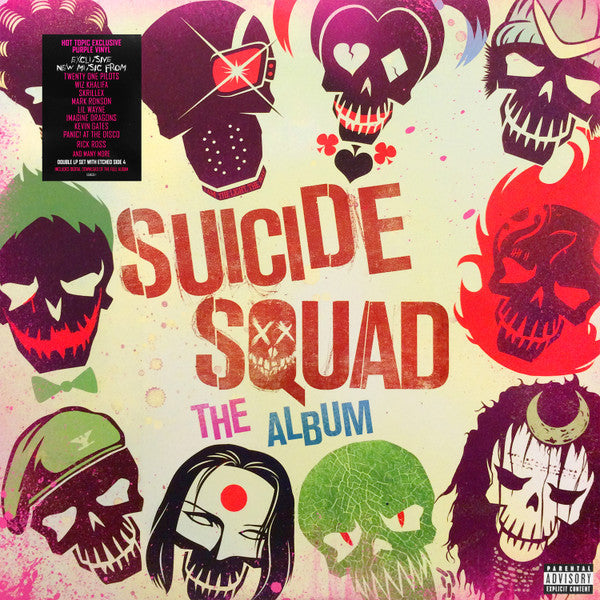 Suicide Squad (The Album) (HOT TOPIC PURPLE 2xVINYL) | Excellent+ (EX+) Near Mint (NM or M-)