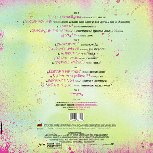 Suicide Squad (The Album) (HOT TOPIC PURPLE 2xVINYL) | Excellent+ (EX+) Near Mint (NM or M-)