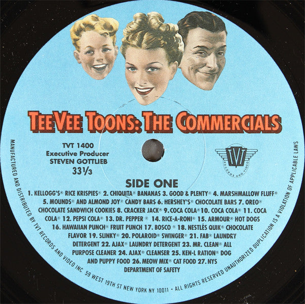 TeeVee Toons: The Commercials (VINYL) | Very Good (VG) Excellent (EX)