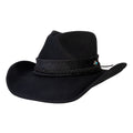 Turquoise Ridge Black Felt Cowboy Hat